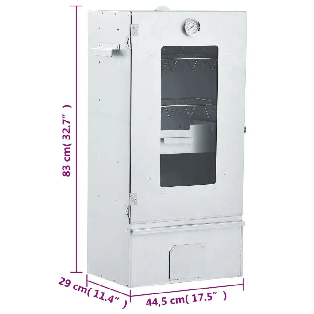 Forno Defumador Churrasqueira 1 Kg Lascas De Madeira 44,5x29x83 Cm Vidaxl
