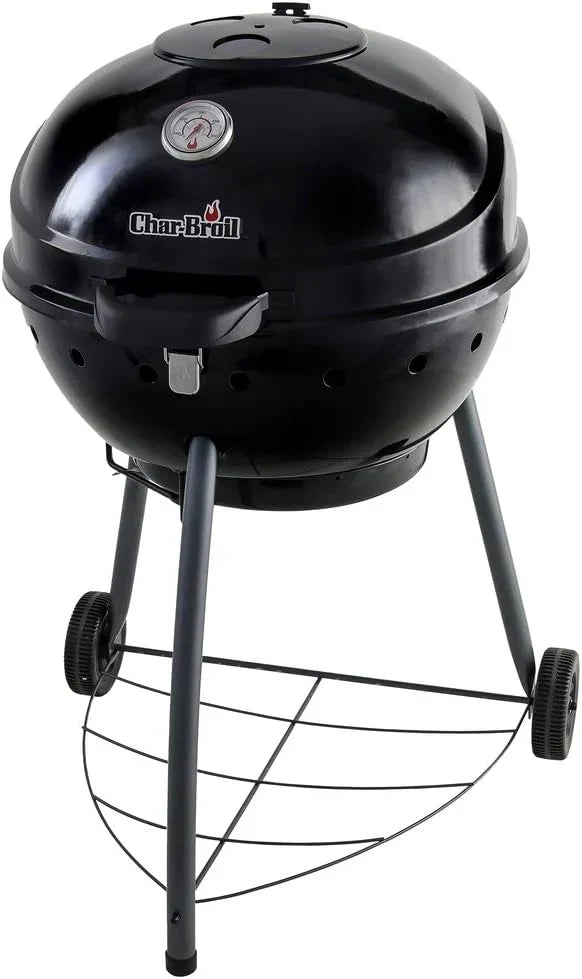Churrasqueira a Carvão Char-Broil Kettleman - Churrasqueira a Carvão com Chaleira, Tecnologia TRU-Infrared, Bandeja de Cinzas Removível - Ideal para Cozinhar ao Ar Livre, no Jardim e no Pátio