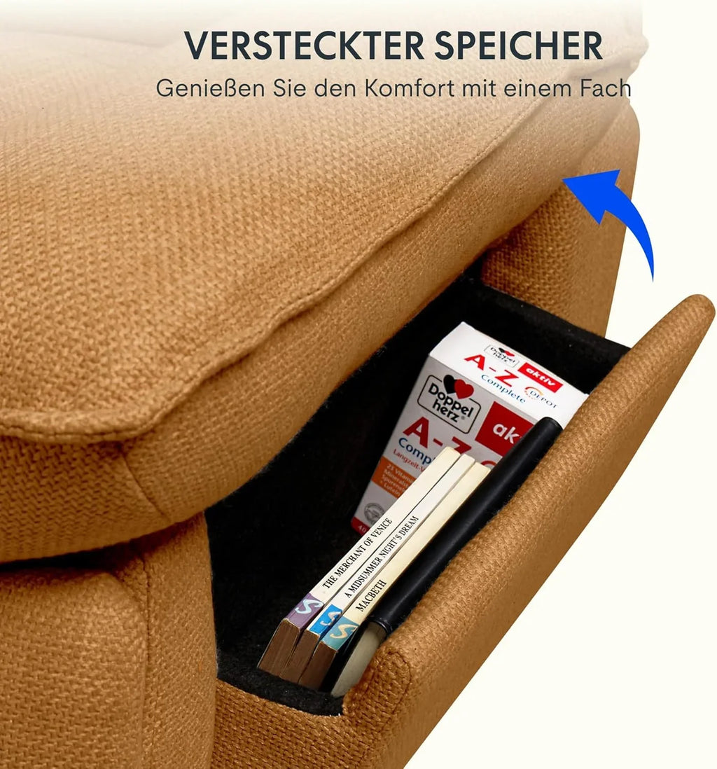 FLEXISPOT XC6 Poltrona Relax, Sofá Giratório com Função Balanço, Poltrona de TV com Encosto Ajustável, Poltrona Reclinável para Quarto, Sala de Estar e Home Theater (Beige)
