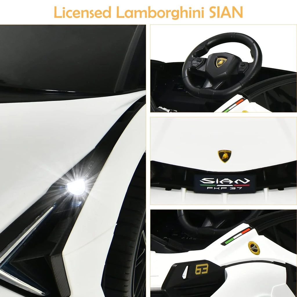 Lamborghini Elétrico Licenciado com Suspensão e Bluetooth