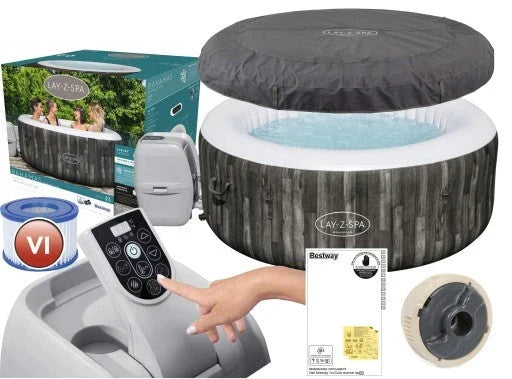 PISCINA DE HIDROMASSAGEM INFLÁVEL BESTWAY LAY-Z-SPA MIAMI 60001 JACUZZI HIDROMASSAGEM 40°C