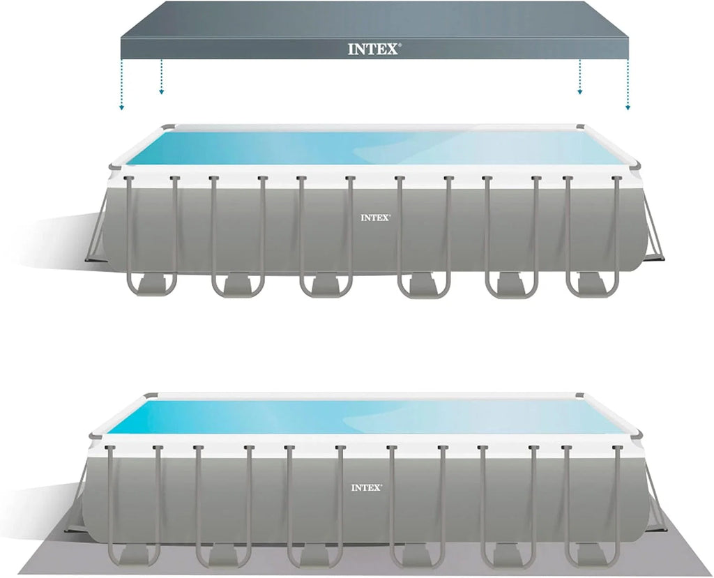INTEX 55222 - Piscina Desmontável 732x366x132 cm Pack Deluxe + depurador com clorador