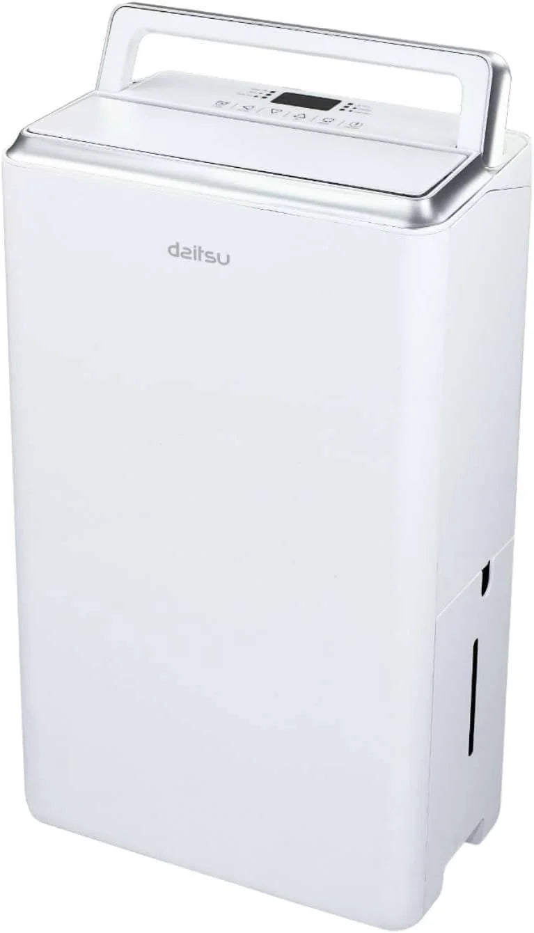 Daitsu - Desumidificador | Alta Capacidade de 20L/dia | Controlo de Humidade Ajustável | Drenagem Contínua | Descongelação Automática | Eficiência Energética Classe A