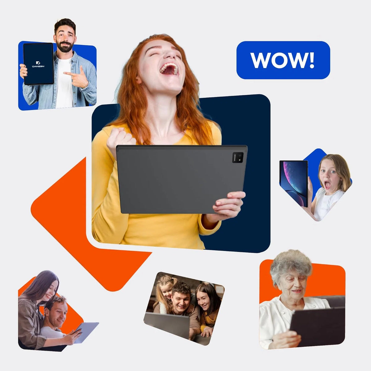 Tablet MESWAO de 15.6 polegadas, Tablet Grande Mes-B3 Mais Recente de 2025 com Tela IPS, Helio G99 Octa-Core, 6GB RAM+128GB ROM (1TB TF), 12000mah, BT5.0, Wi-Fi 2.4G/5G, Android 14, CÂMERA DE 32MP