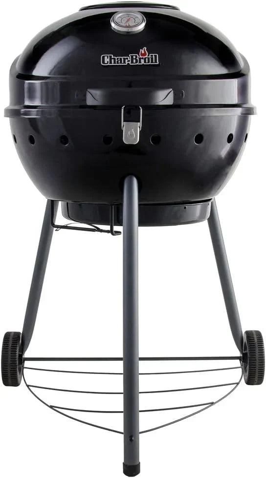 Churrasqueira a Carvão Char-Broil Kettleman - Churrasqueira a Carvão com Chaleira, Tecnologia TRU-Infrared, Bandeja de Cinzas Removível - Ideal para Cozinhar ao Ar Livre, no Jardim e no Pátio