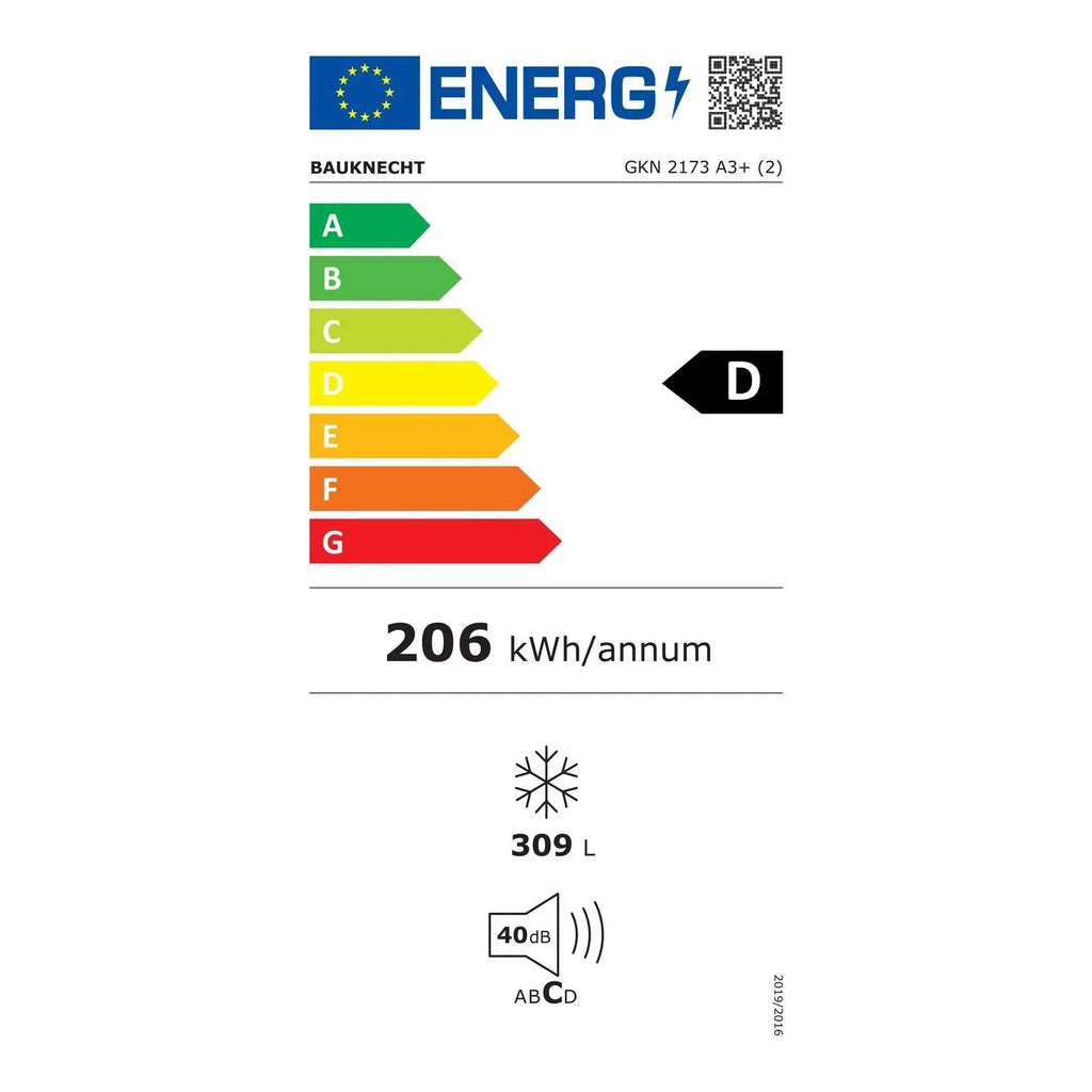 2026 Bauknecht GKN 2173 A3+ Freezer Vertical – 309 litros, de livre instalação, classe energética A+++, branco