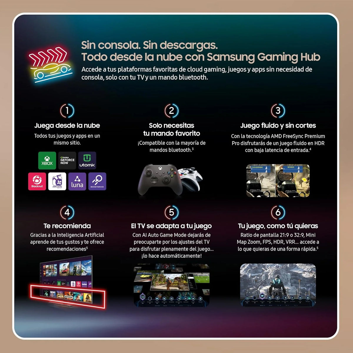 Smart TV Crystal UHD 2024 50DU7105 de 50" Crystal UHD com Cores Puras com PurColor, o Melhor Smart TV, Todos os Alto-falantes Juntos com Q-Symphony e controle sua casa com SmartThings
