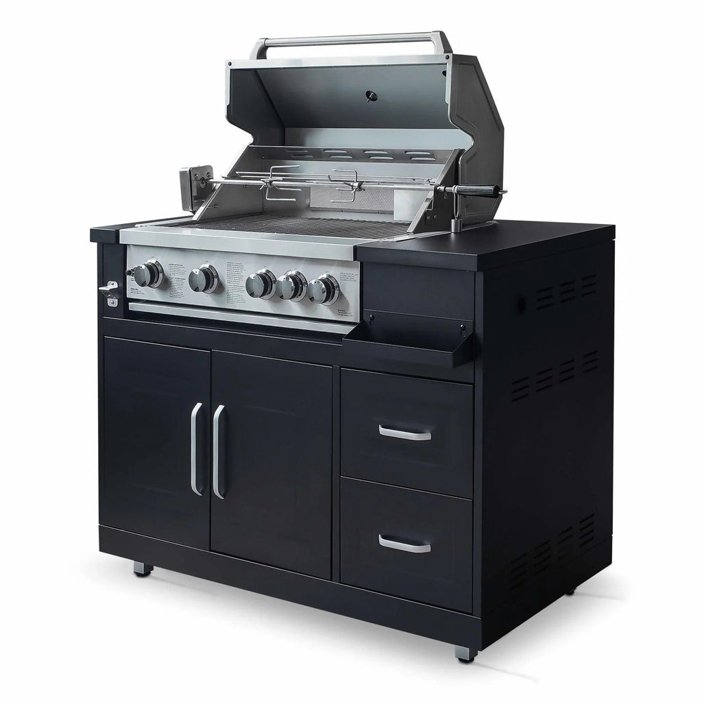 Grelhador a Gás com 4 Queimadores e Rotisserie Oviala