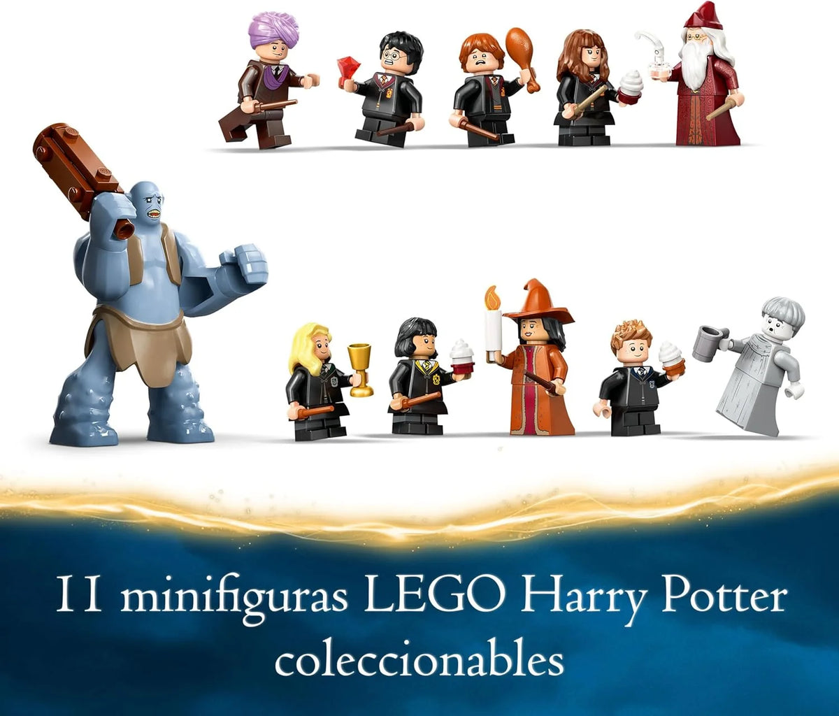 Harry Potter Castelo de Hogwarts: Grande Salão da Escola de Magia de Brinquedo, 11 Minifiguras Incluindo Hermione Granger e Ron Weasley, Presente para Meninos e Meninas a partir de 10 Anos 76435