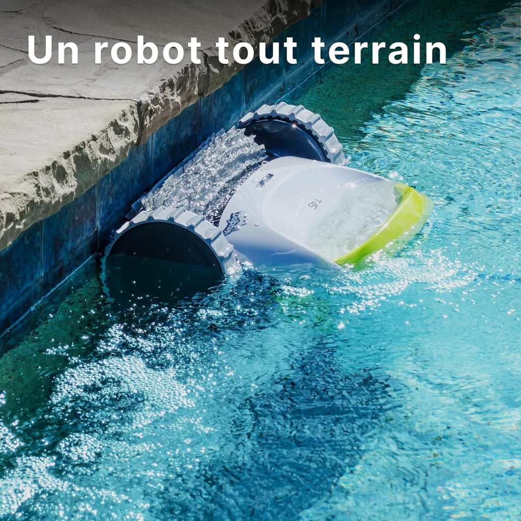 Robô Aspirador de Piscina Elétrico DOLPHIN T45 - Limpeza de Paredes, Piscina Enterrada até 12 m, 3 Anos de Garantia
