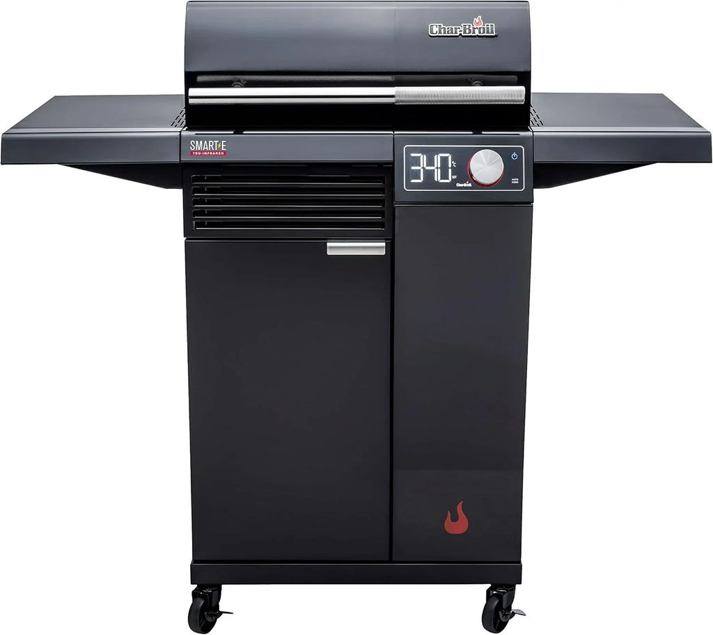 Char-Broil Churrasqueira Elétrica SMART-E - Churrasqueira com E-POWER 90-370°C, controle preciso de temperatura, função de limpeza - Ideal para cozinhar ao ar livre, no jardim e no pátio