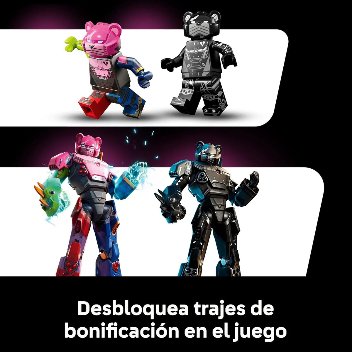 Fortnite Líder da Equipe Mecha - Kit de Modelo para Adultos para Exibição - Figura Articulada com Espada de Brinquedo e Minifigura - Presente de Colecionador para Gamers e Fãs de Videogames 77078