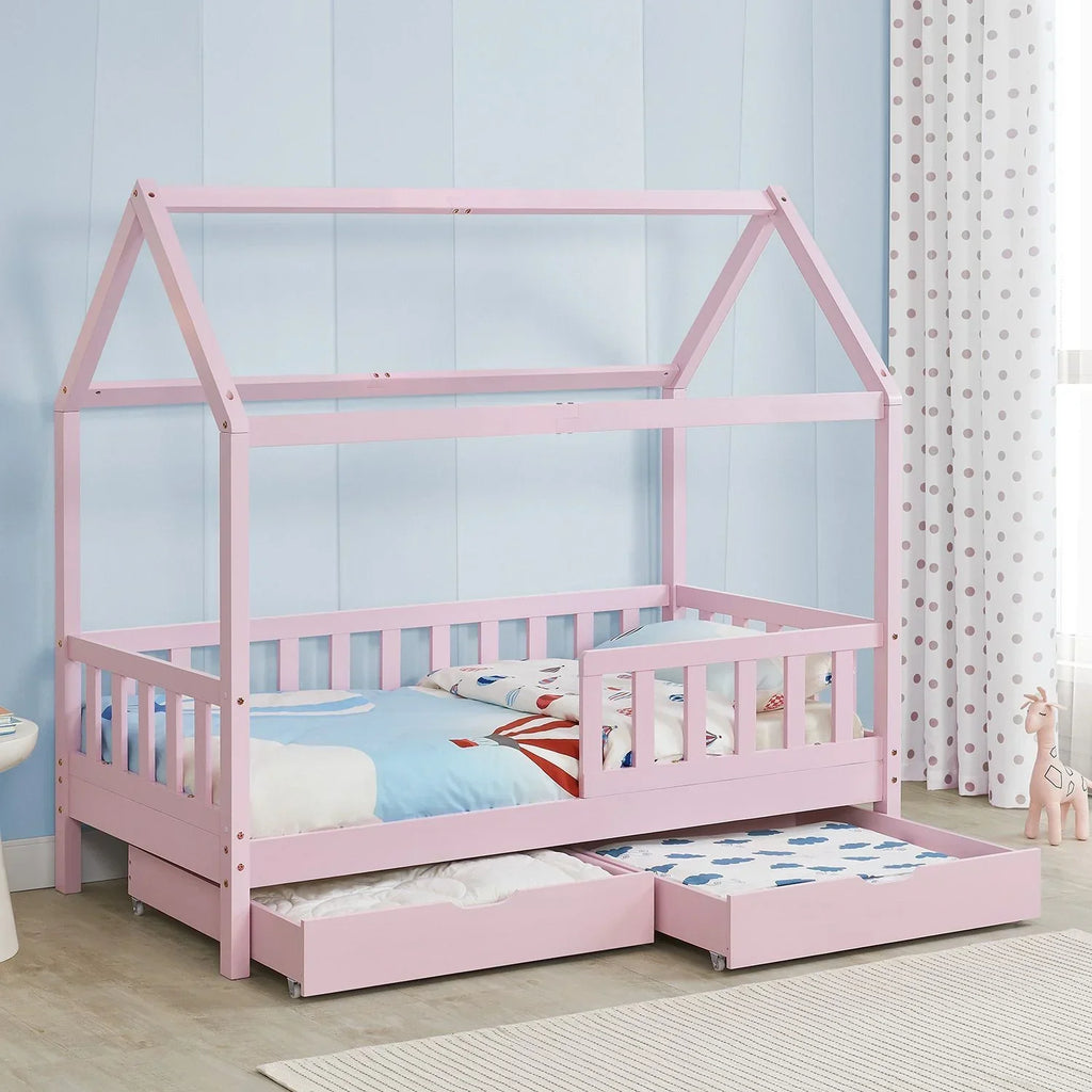 2026 Cama infantil Marli 90 x 200 cm com gavetas de armazenamento