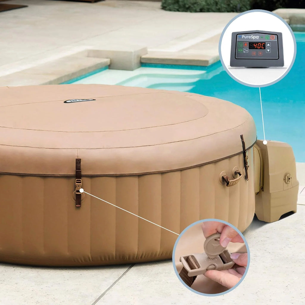 Intex 28426EX SPA Inflável, Bege, 4 Pessoas