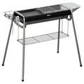 Churrasqueira a Carvão Outsunny Aço Inoxidável Metal 96x61x72 Cm Preto