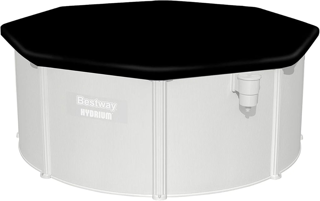 Bestway Hydrium - Piscina de Parede de Aço com Filtro de Areia, diâmetro de 300 x 120 cm, Cinza, Redonda