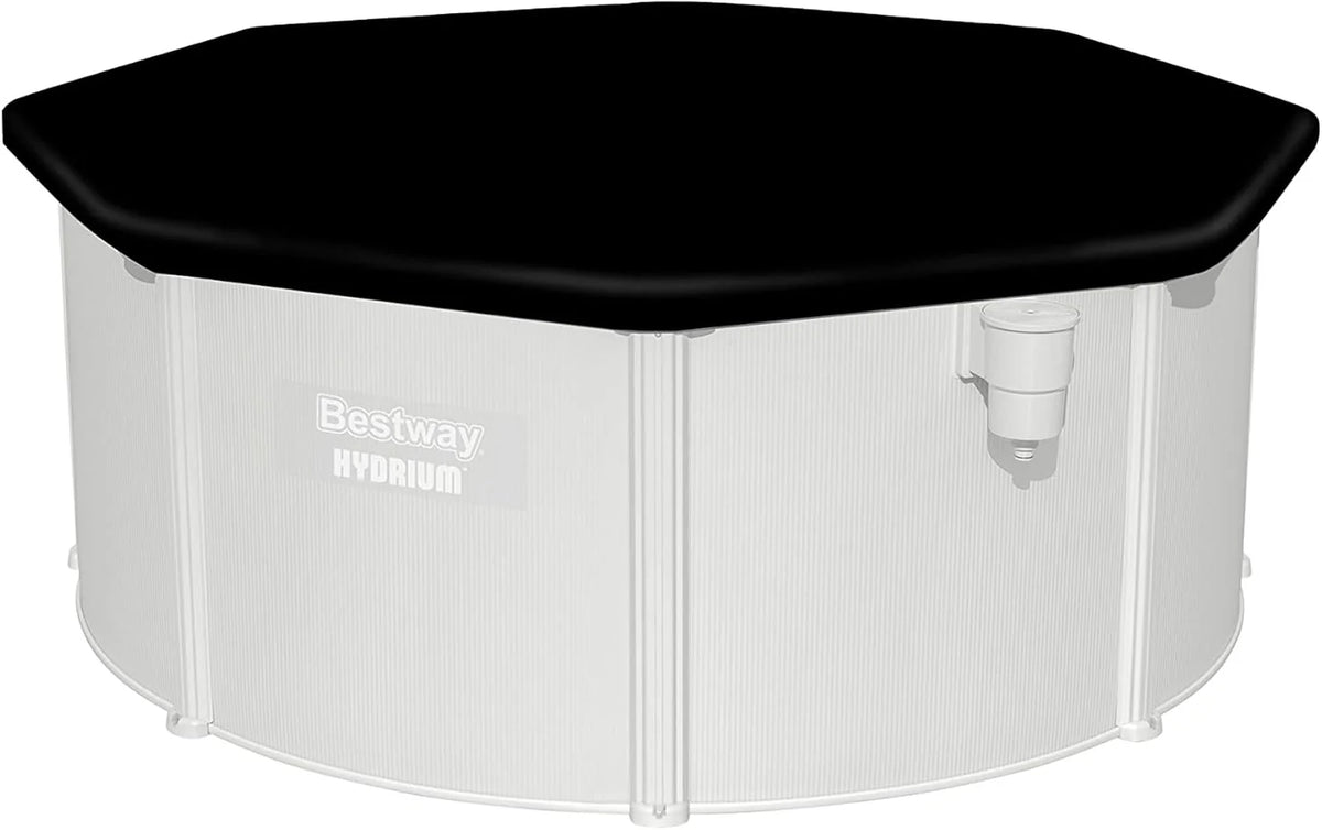 Bestway Hydrium - Piscina de Parede de Aço com Filtro de Areia, diâmetro de 300 x 120 cm, Cinza, Redonda