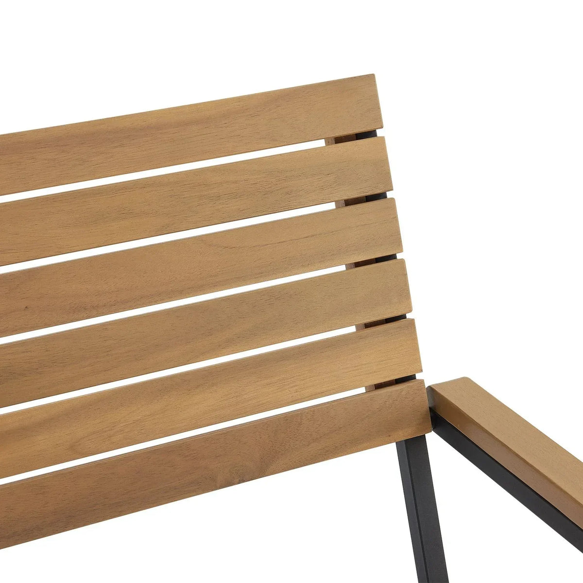 2025 Conjunto de jardim de madeira de acácia Rhodos – Elegância natural e conforto para 4 pessoas