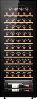 Candy DiVino CWC058, Adega, 58 Garrafas, WiFi, App hOn, Porta Reversível, 10 Prateleiras, Tratamento Anti-UV, Compressor Antivibração, Iluminação LED, Controlo Digital, Puxador Integrado, 37dB, Preto