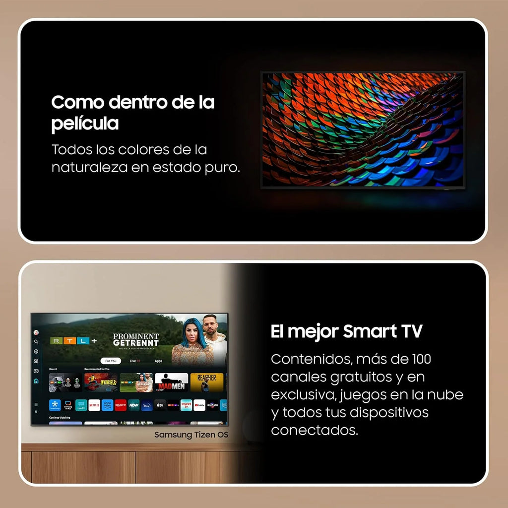 Smart TV Crystal UHD 2024 50DU7105 de 50" Crystal UHD com Cores Puras com PurColor, o Melhor Smart TV, Todos os Alto-falantes Juntos com Q-Symphony e controle sua casa com SmartThings