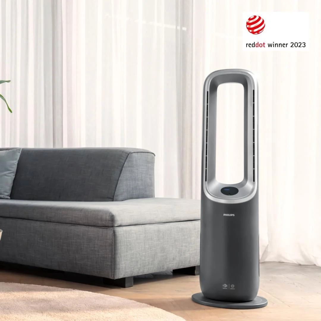 Philips Purificador e umidificador de ar 2 em 1 Série 3000, 131 m², filtro NanoProtect HEPA e filtro de carvão ativado removem 99,97% de todas as partículas invisíveis, Cor Branca (AC3737/10)