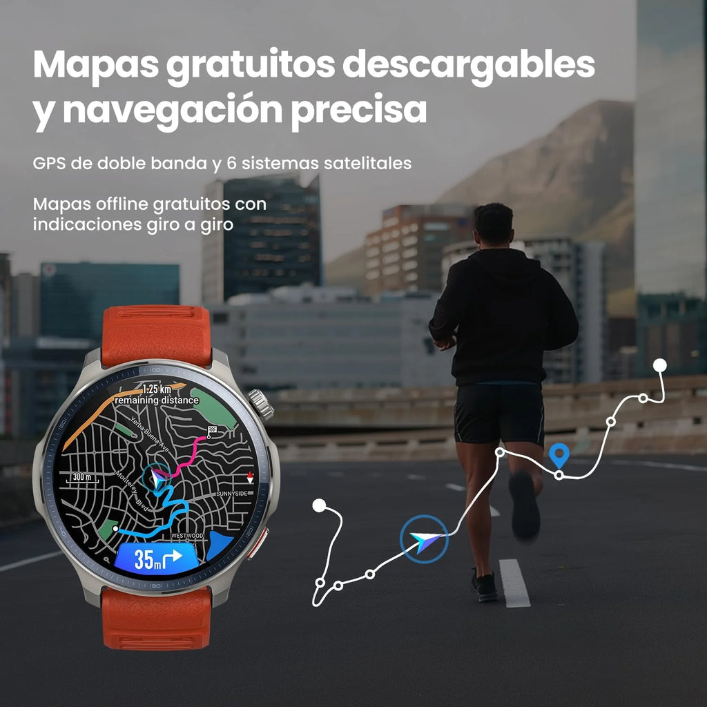 Amazfit Balance 2 Smartwatch Masculino 47mm, Tela AMOLED 1,5" Cristal Safira, smartwatch com NFC, GPS, bateria de 21 dias, +170 Modos Esportivos, Hyrox, Golf, para Android e iPhone