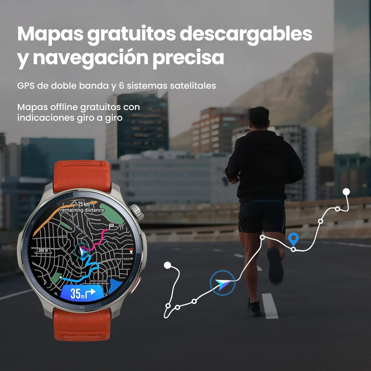 Amazfit Balance 2 Smartwatch Masculino 47mm, Tela AMOLED 1,5" Cristal Safira, smartwatch com NFC, GPS, bateria de 21 dias, +170 Modos Esportivos, Hyrox, Golf, para Android e iPhone