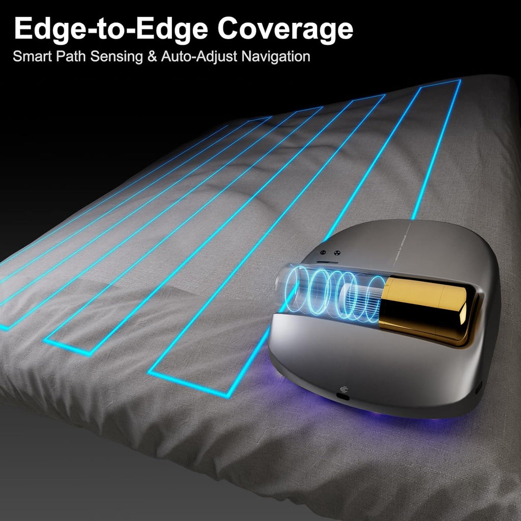 Robô X1, Aspirador de Ácaros, Navegação Inteligente, Limpeza Automática de Cama, Mãos Livres, Detecção de Bordas, Quatro Modos de Limpeza, 55dB Silencioso, Sucção de 14AW