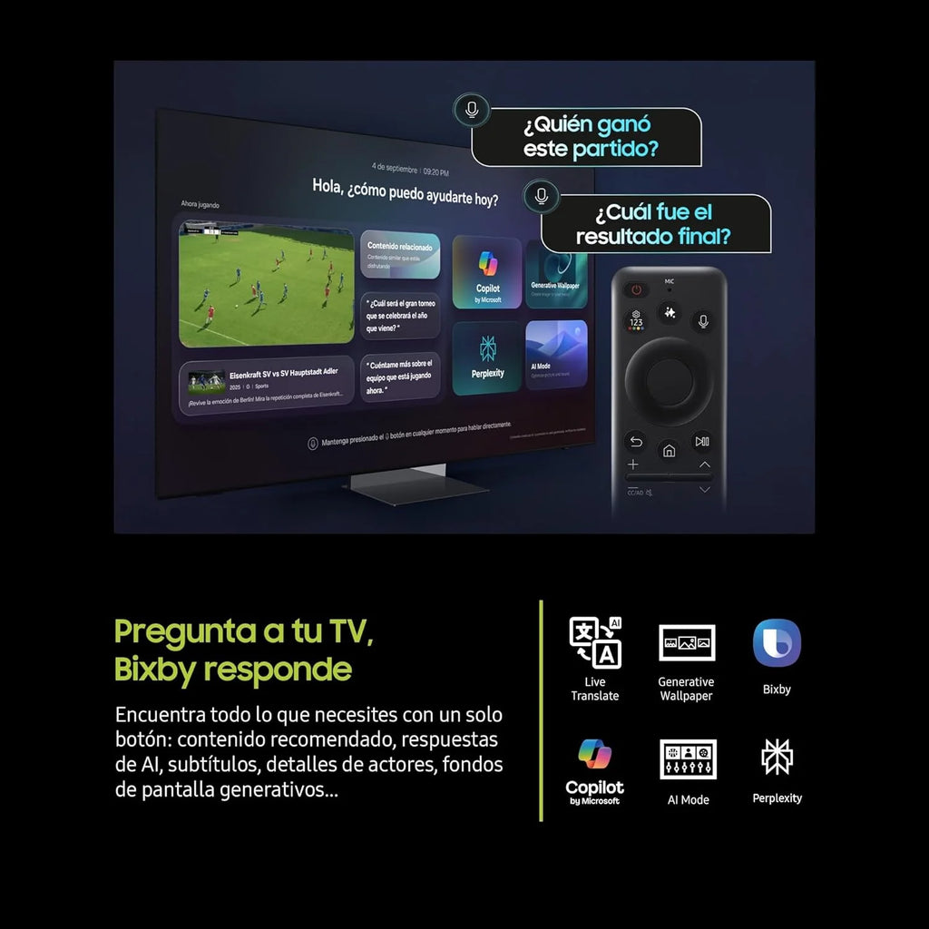 TV 43 polegadas QLED Q8F 4K Smart TV com Visão AI, 100% de volume de cor com Pontos Quânticos, os autênticos Pontos Quânticos e Motion Xcelerator