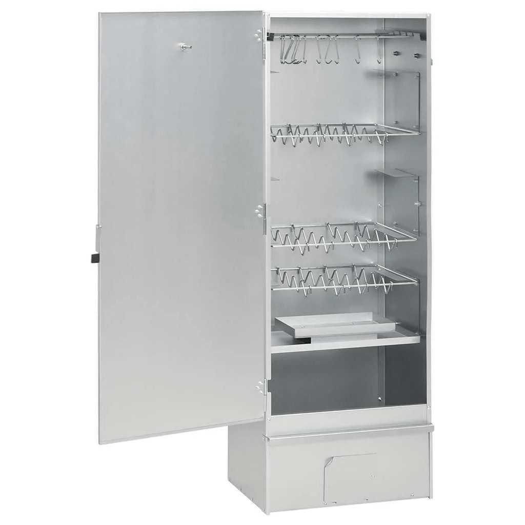 Forno Defumador para Churrasco com Mesa Aço Galvanizado Vidaxl