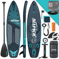 Prancha de Stand Up Paddle Inflável Premium ALLPICK 2026 (Verde Premium) – Kit Completo com Suporte Universal para Câmera, Remo Ajustável, para Iniciantes e Avançados, Capacidade 180 kg