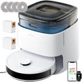 Lefant M3 Robô Aspirador e Passa Pano com Base de Esvaziamento Automático, Navegação a Laser dToF, Mapeamento Inteligente, Evitamento de Obstáculos PSD 190°, 12000Pa, Autonomia 220mins, WiFi/Alexa/APP/i Watch, 2,4G & 5G