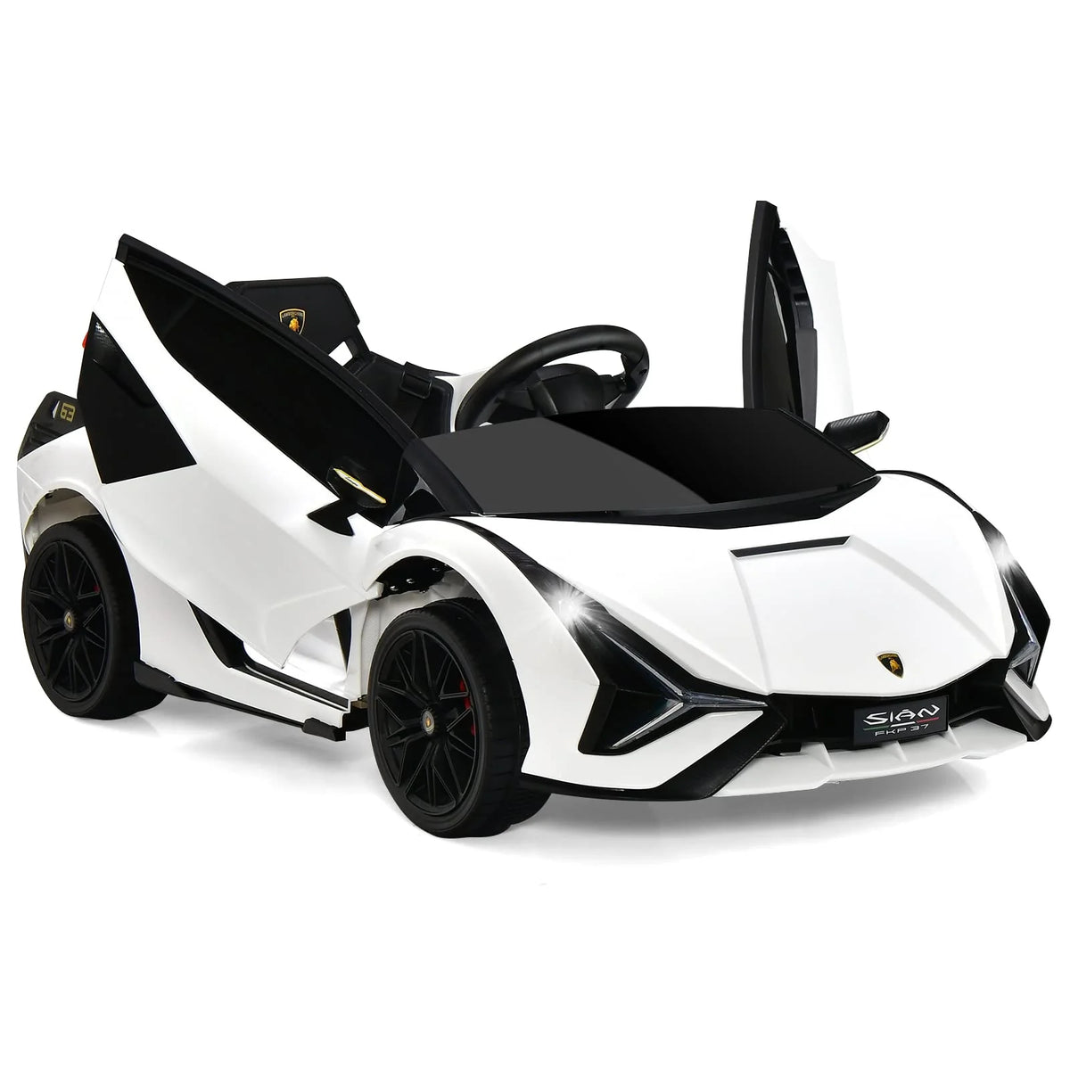 Lamborghini Elétrico Licenciado com Suspensão e Bluetooth