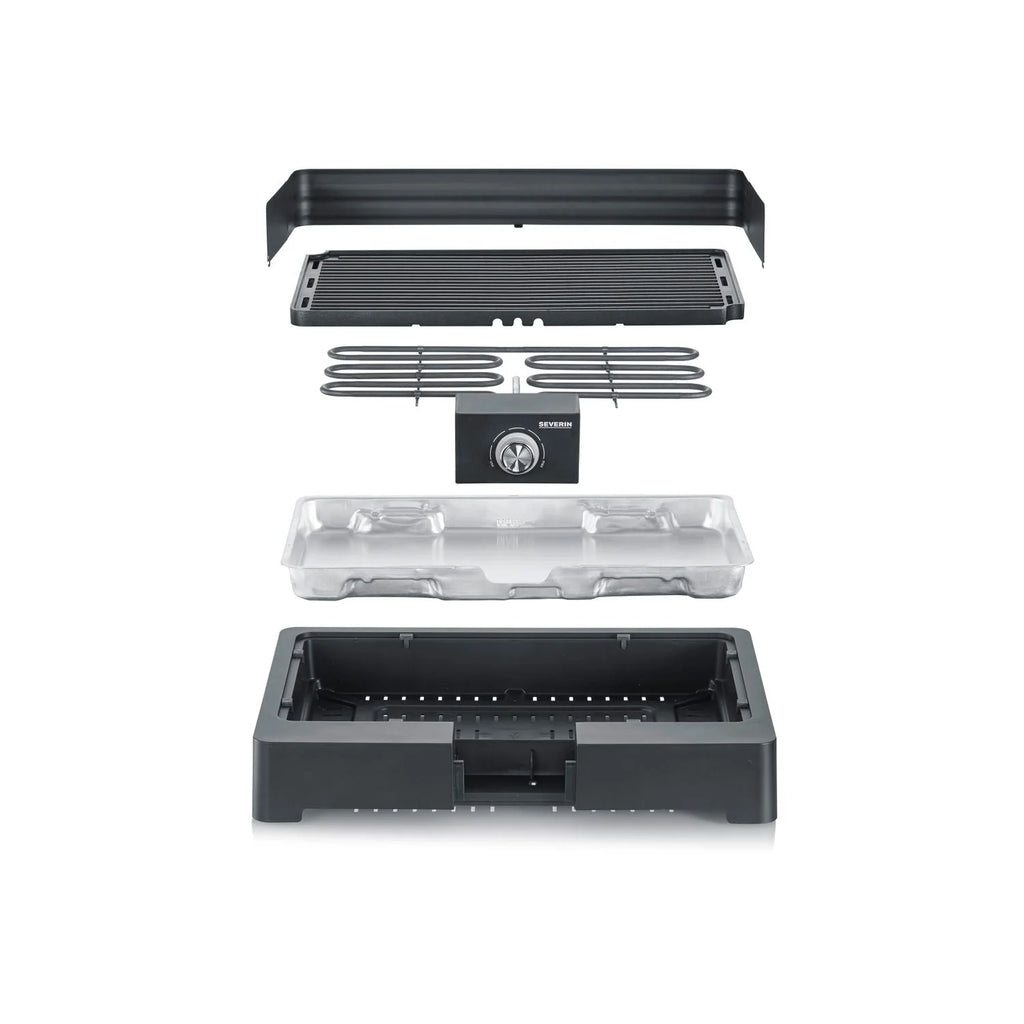 Churrasqueira de Mesa Elétrica com Grelha Ranhurada 2200 W PG 8567 Severin