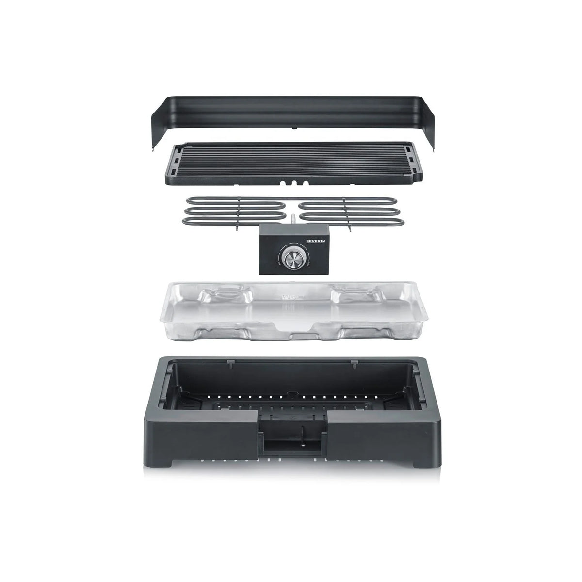 Churrasqueira de Mesa Elétrica com Grelha Ranhurada 2200 W PG 8567 Severin