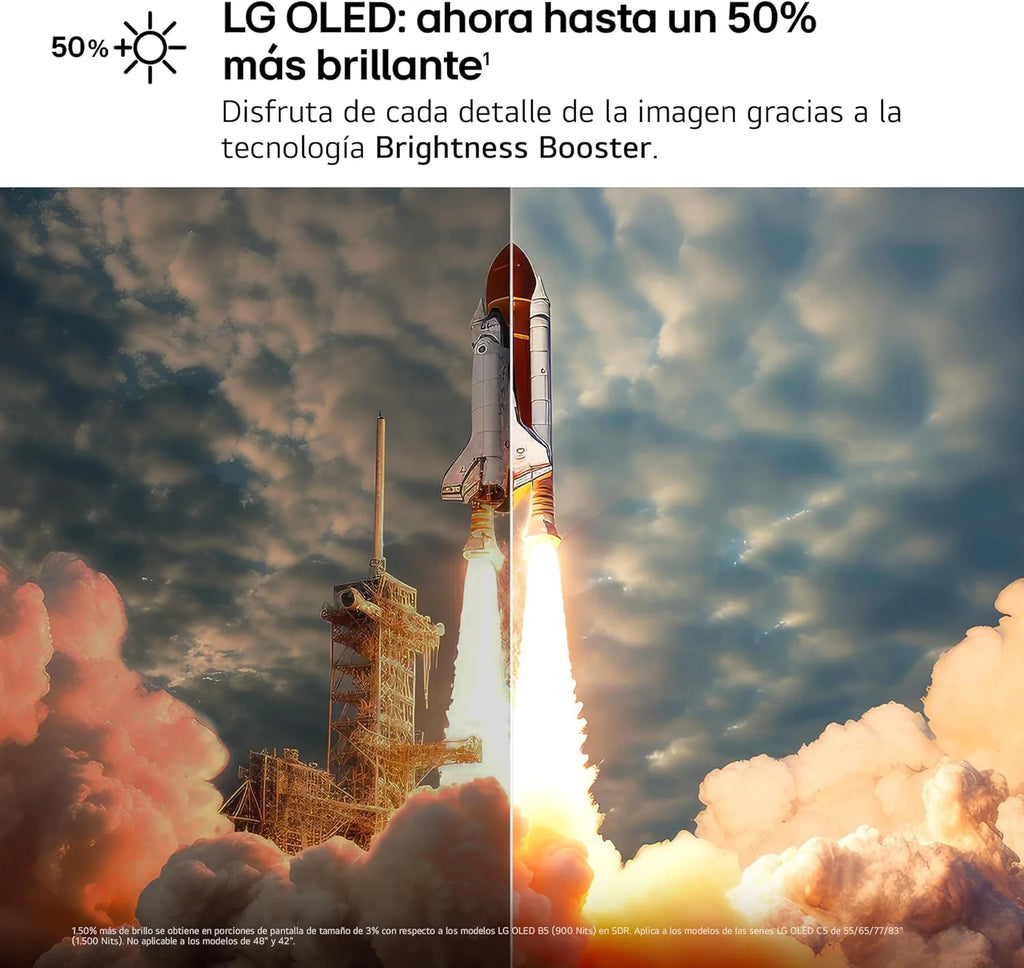 OLED48C54LA - TV 48", OLED EVO 4K, Smart TV AI C5, WebOS 25, Super Upscaling, Dolby Vision e Dolby Atmos, AMD FreeSync, Alexa/Google Assistant, Preto
