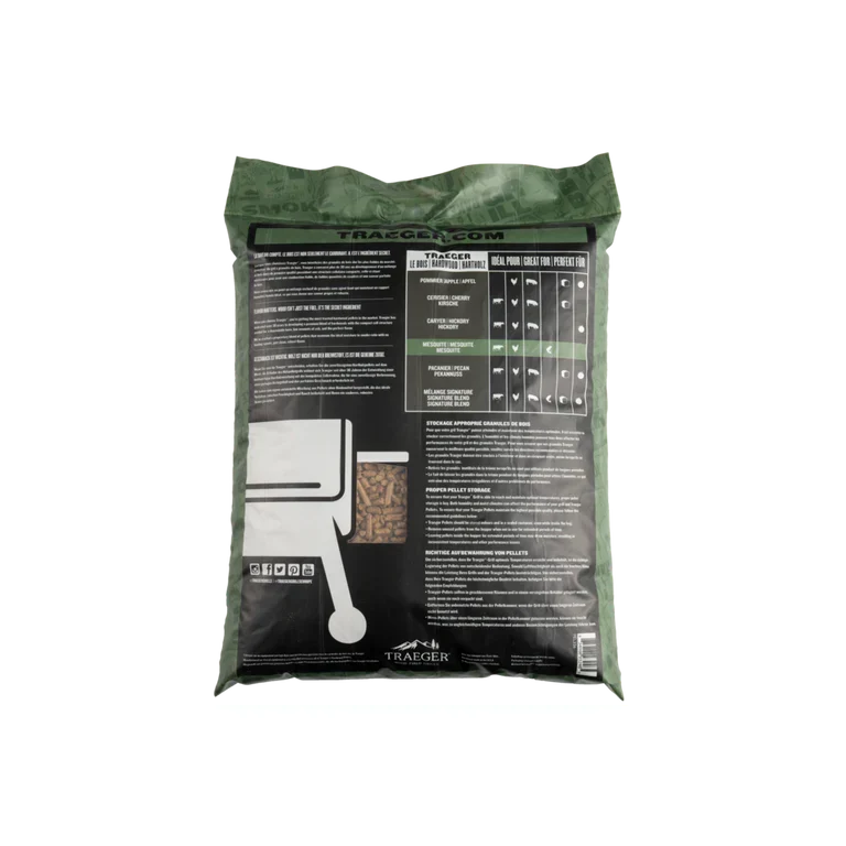 Pellets de madeira de alfarroba para churrasqueira Traeger