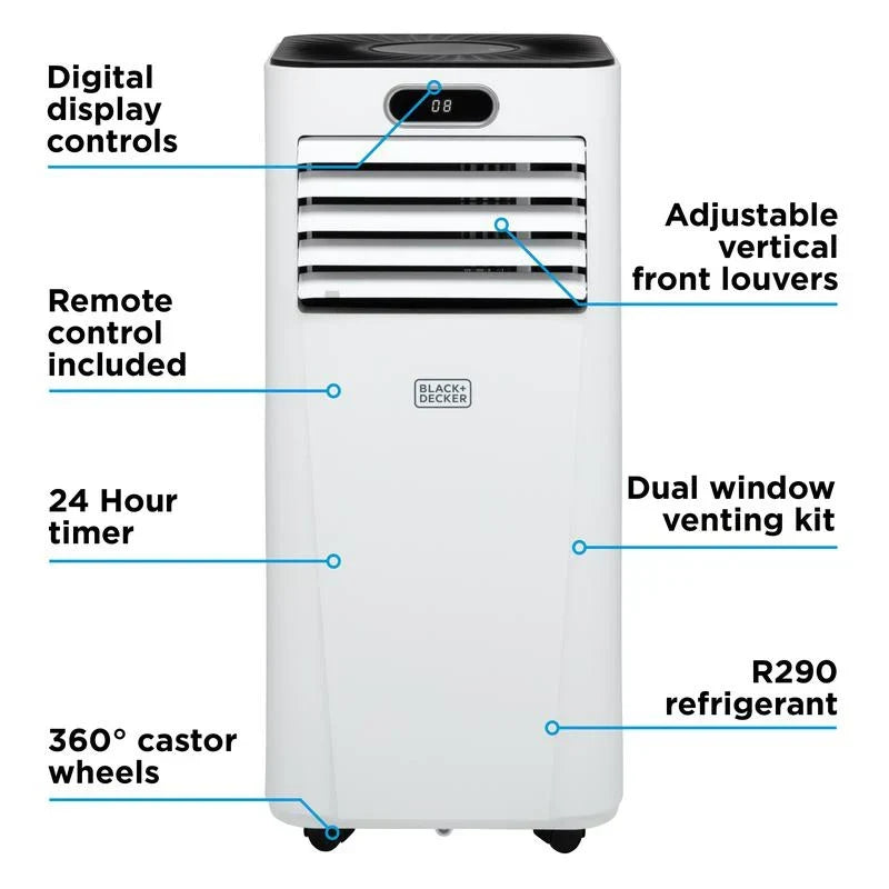 Ar Condicionado Portátil Smart Black+Decker BXAC40025GB 9000 BTUs