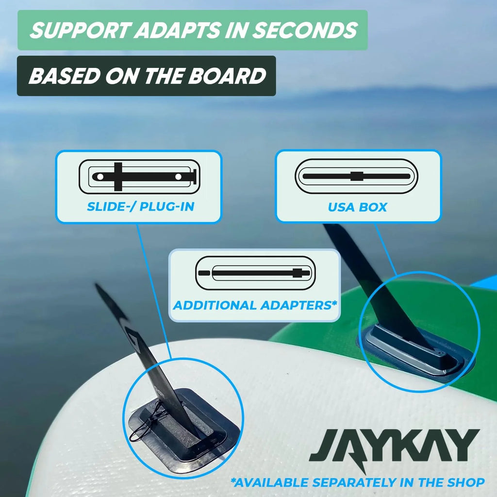 JayKay Sup E-Fin | Barbatana elétrica para prancha de Stand Up Paddle, caiaque e windsurf | até 6 horas de