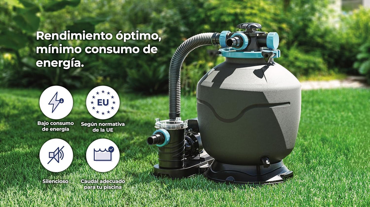 Piscina Elevada Redonda de Aço Gre KITPR353W com Acabamento de Madeira, Piscinas Desmontáveis para Jardim, 350 x 120 cm, Sicília