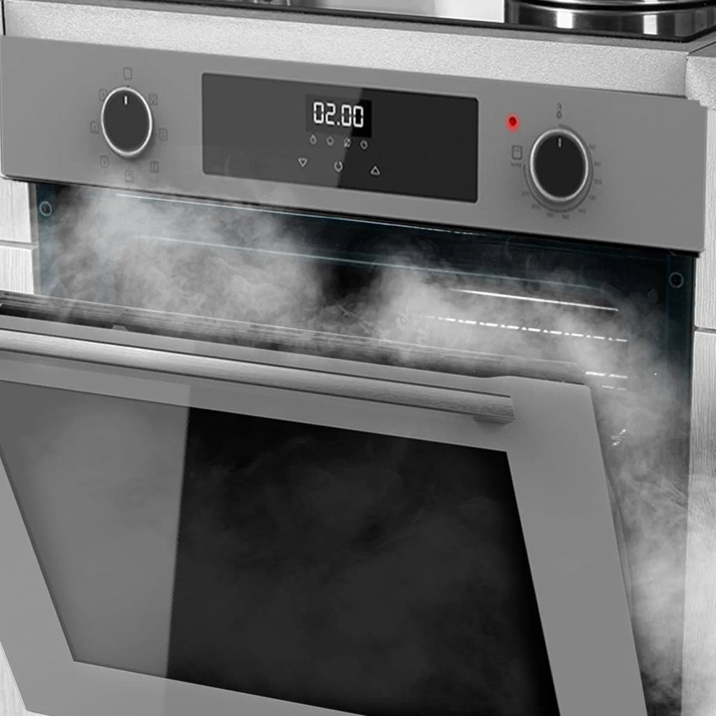 Cecotec Forno Multifunções Integrável 60cm Bolero Hexa M226000 Glass Grey A. 2800W, 72L, 7 Funções, Modo Grelhador, Grelhador Ventilado, Modo Convecção, Descongelar, Steam Base X2, Steam EasyClean e Assist