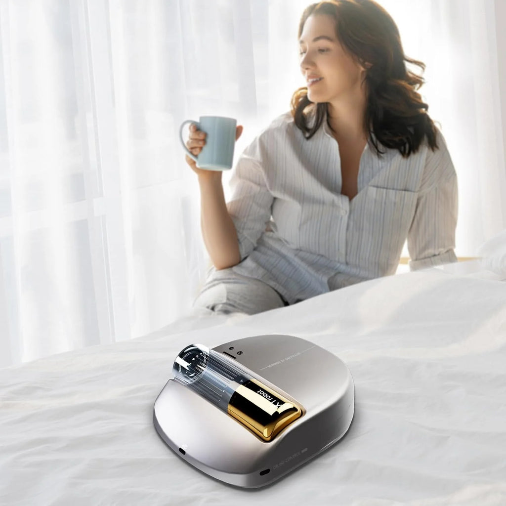 Robô X1, Aspirador de Ácaros, Navegação Inteligente, Limpeza Automática de Cama, Mãos Livres, Detecção de Bordas, Quatro Modos de Limpeza, 55dB Silencioso, Sucção de 14AW