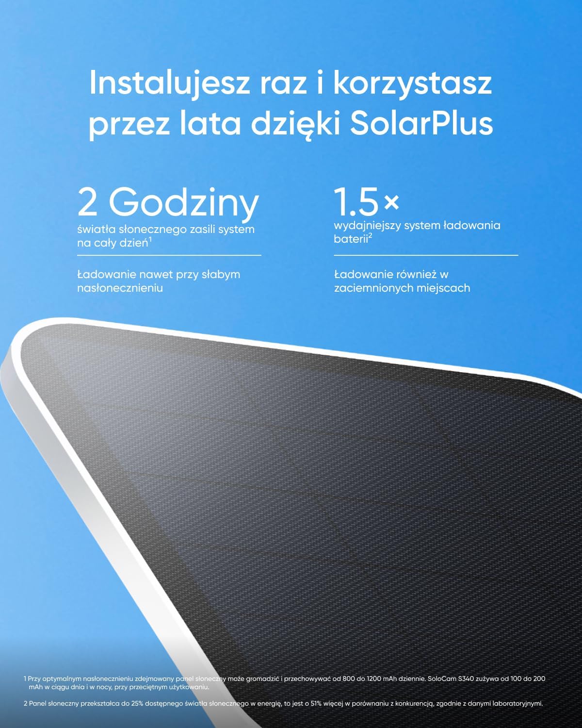 eufy Security SoloCam S340 Câmera de segurança solar com lentes duplas, câmera de segurança doméstica 3K externa sem fio, vigilância 360°, Wi-Fi 2,4 GHz, sem taxa mensal