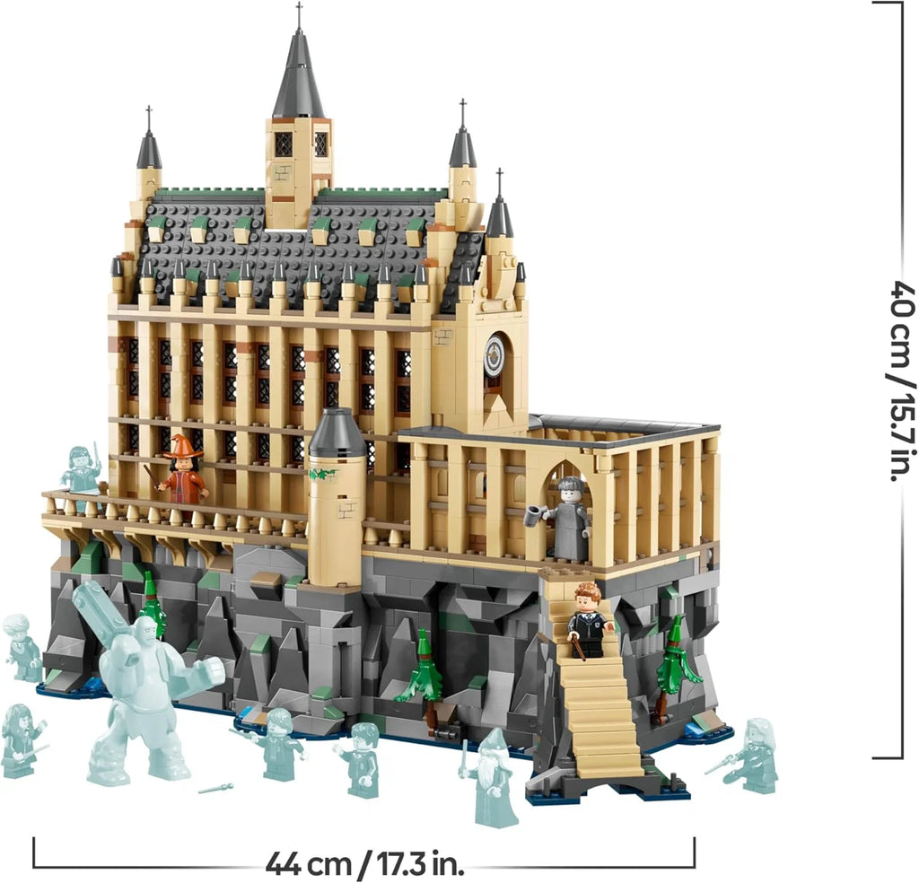 Harry Potter Castelo de Hogwarts: Grande Salão da Escola de Magia de Brinquedo, 11 Minifiguras Incluindo Hermione Granger e Ron Weasley, Presente para Meninos e Meninas a partir de 10 Anos 76435