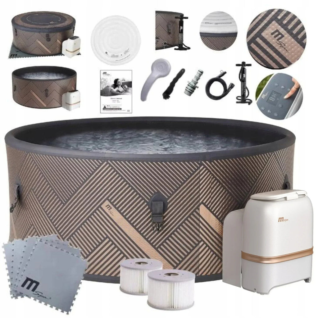 PISCINA DE HIDROMASSAGEM INFLÁVEL SPA RELAXAMENTO ÁGUA AQUECIDA MONO ECO WIFI 6 LUGARES