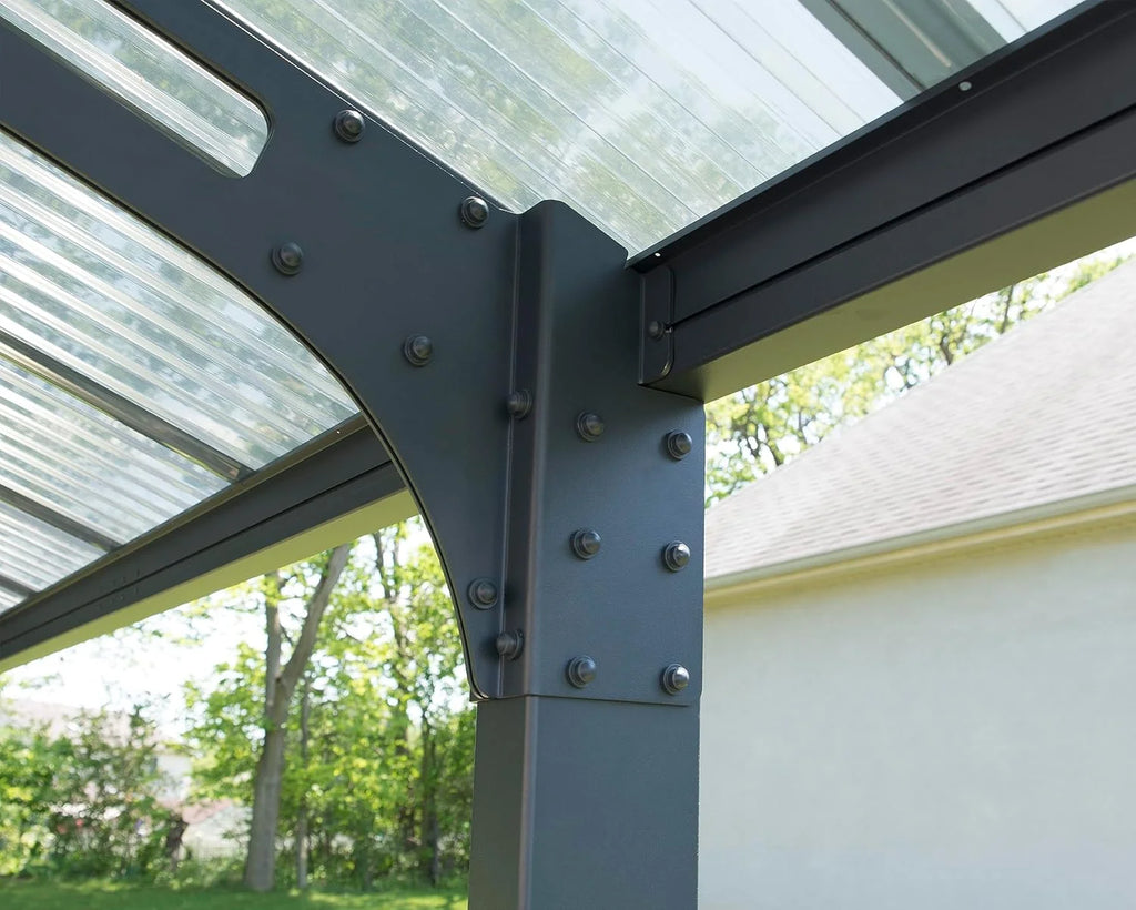 Canopia by Palram Carport Arizona 5000 em policarbonato, Alumínio Resistente e Inoxidável que Protege o Carro da Luz Solar