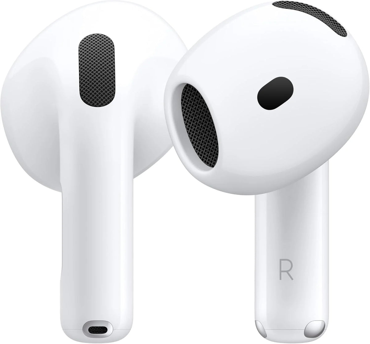 Apple AirPods 4 Fone de ouvido sem fio, Fones de ouvido Bluetooth, com cancelamento de ruído ativo, Áudio adaptativo, Modo ambiente, Áudio espacial personalizado