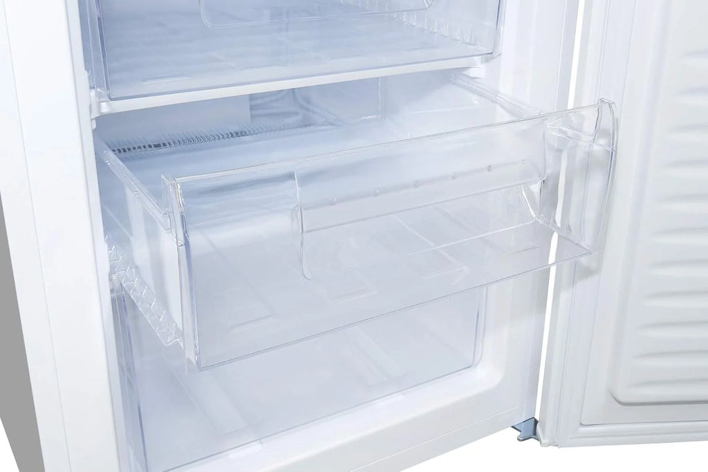 Exquisit® Freezer de Mesa 91L, Cor Branco, Classe E, Congelador 4 Estrelas, 4 Gavetas Transparentes, Porta Reversível, Controle de Temperatura, Medidas (85,5 x 55,0 x 58,0 cm)