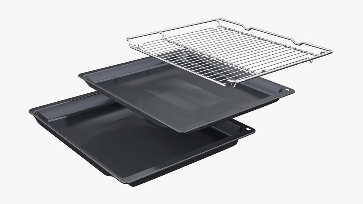 Bosch - Forno Multifunções com Vapor Adicionado, 60 cm, Série 8, Eletrónica TFT TouchControl Plus, AirFry, Home Connect, Preto, HRG7361B1