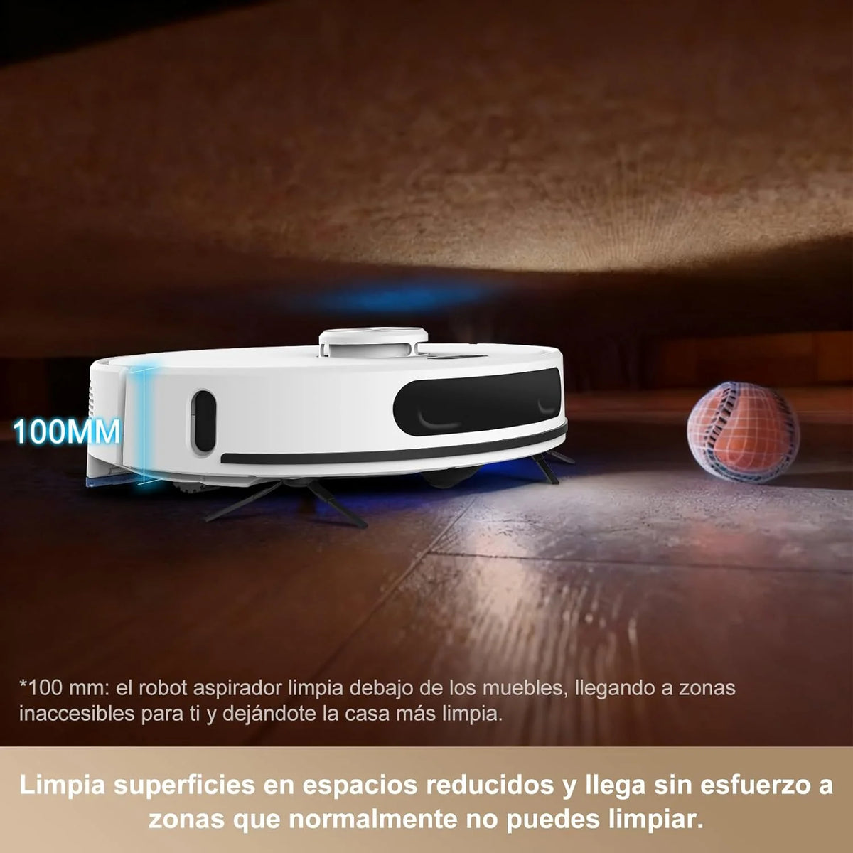Robô Aspirador e Passador de Pano até 8000 Pa Sucção Poderosa Esvaziamento Automático 220 Minutos de Autonomia Navegação a Laser LiDAR e Mapeamento Inteligente, Limpeza Personalizada Controle por Voz e Aplicativo